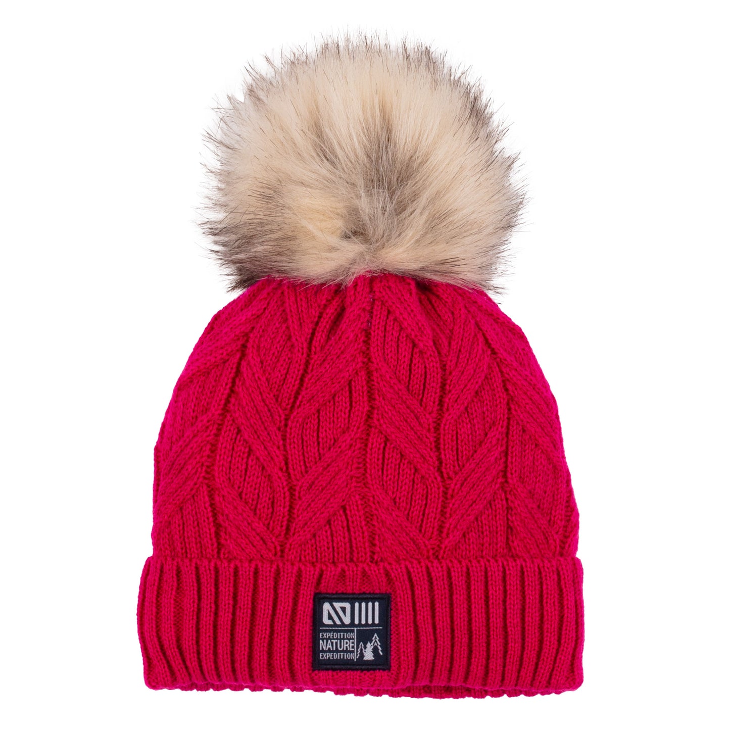 Tuque d’hiver en tricot Rose F24TU248 - 7/14 ans