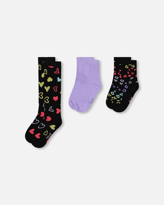 3 pair de bas - H20JS - 000 - 3 à 12 ans