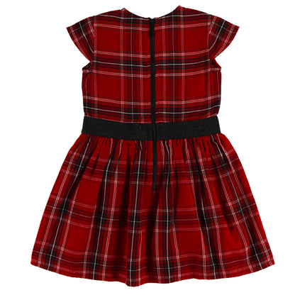 Robe à manches courtes - Le cœur des fêtes - F2630-05 - 2 à 10 ans