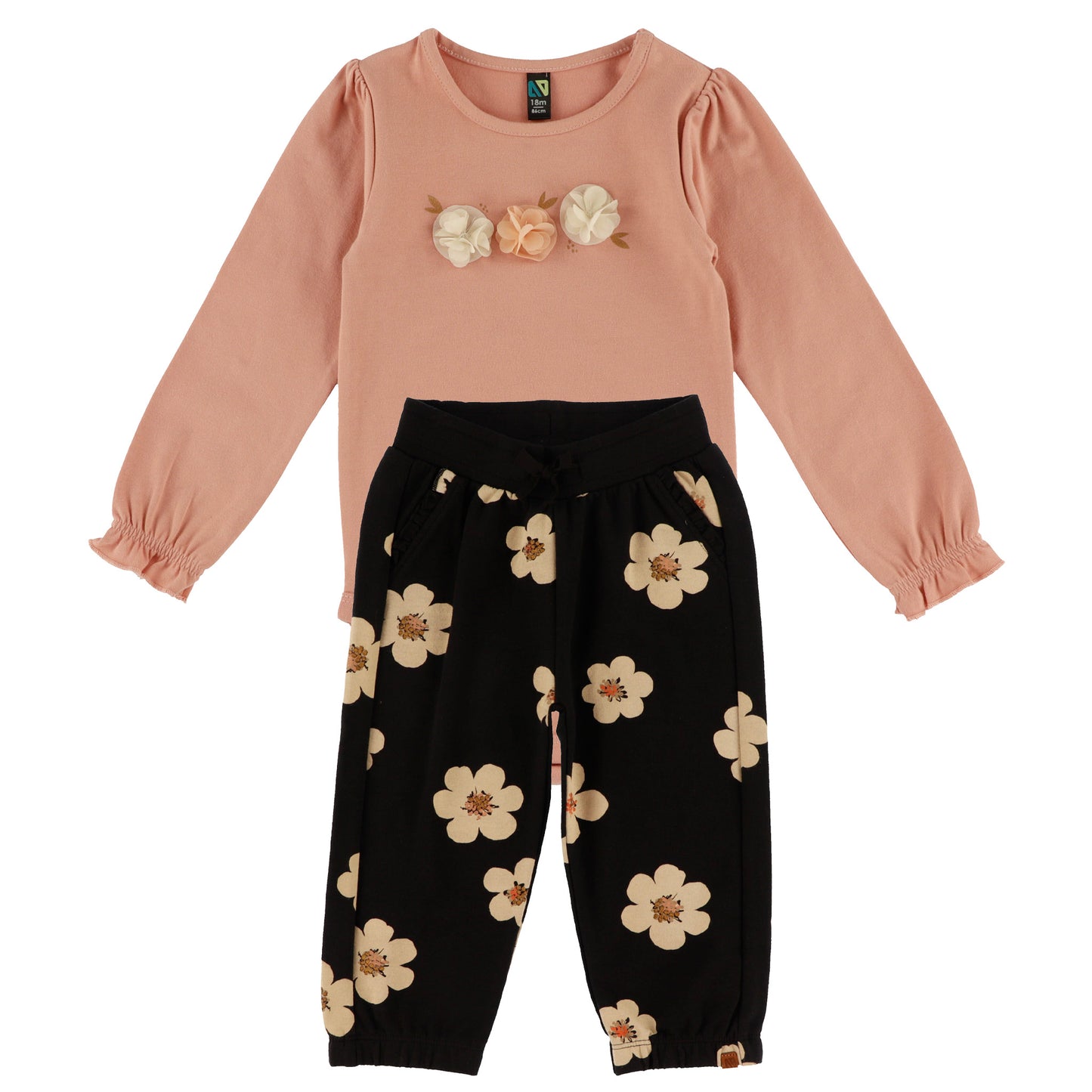 Ensemble cache-couche et pantalon - Âme des prairies - F2652-07 - 3 à 24 mois