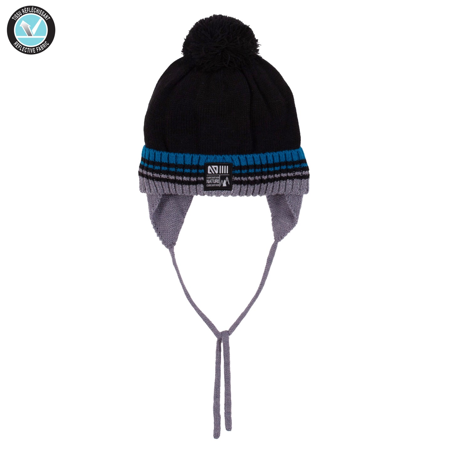 Tuque d’hiver en tricot avec oreilles Ernest F24TU663 - 2/4 à 5/6 ans