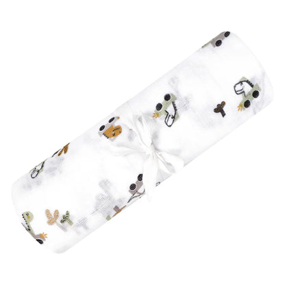 Couverture mousseline de coton - Dinos