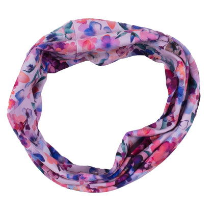 Foulard en jersey imprimé - S25CACJ254- Lilas - 12 mois à 14 ans