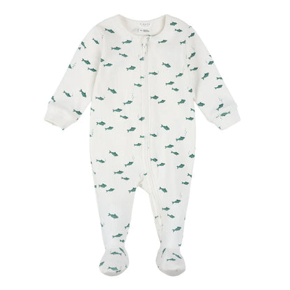 Pyjama en coton organique - Poissons - Nouveau-né à 24 mois