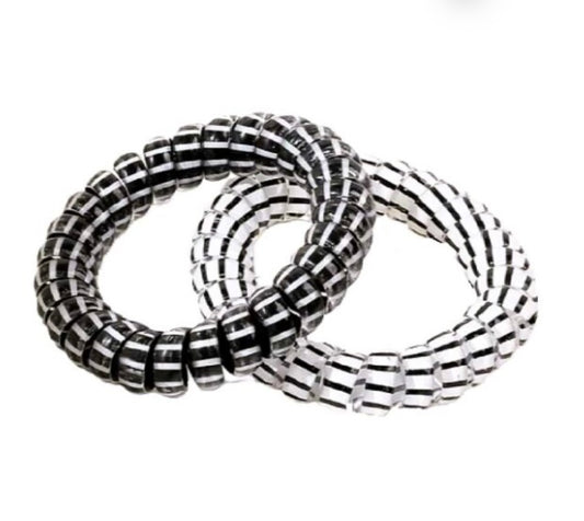 Bracelet - Chasse moustique naturel - Noir et blanc