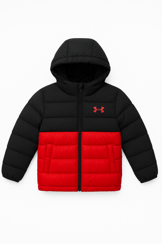 Manteau mi-saison Prime - Noir/Rouge - 4 à 7 ans