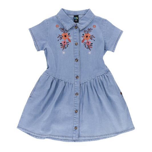 Robe en denim - Le club des cowgirls - S2606-05 - 2 à 10 ans