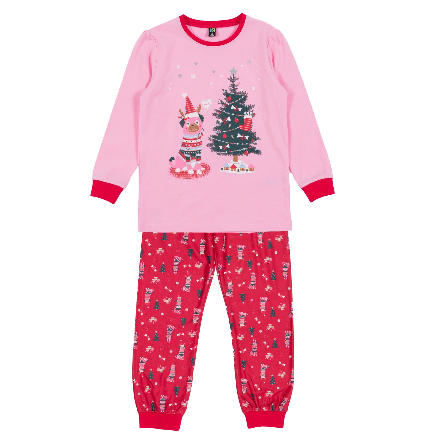 Pyjama Collection des Fêtes -Chien - F24P58 - 2 à 14 ans