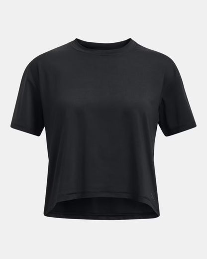 UA Motion Girls' Short Sleeve Noir/Gris - 7 à 14 ans