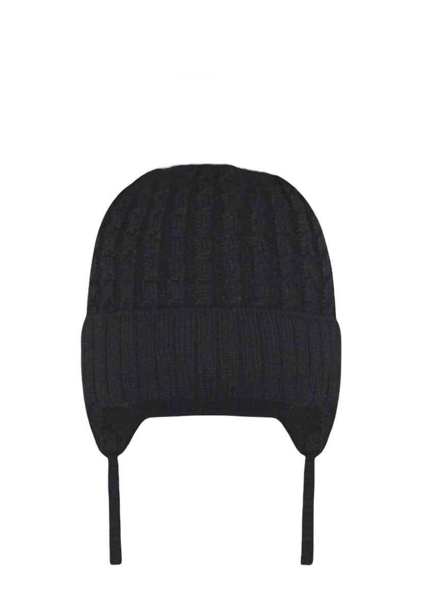 Tuque à oreilles pour bébé et enfant - Noir