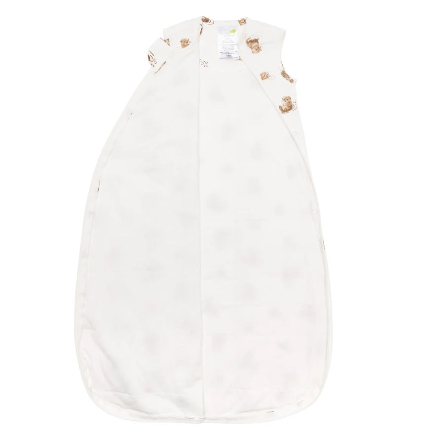 Sac de nuit matelassé en bambou - Loutres (1.0 tog)