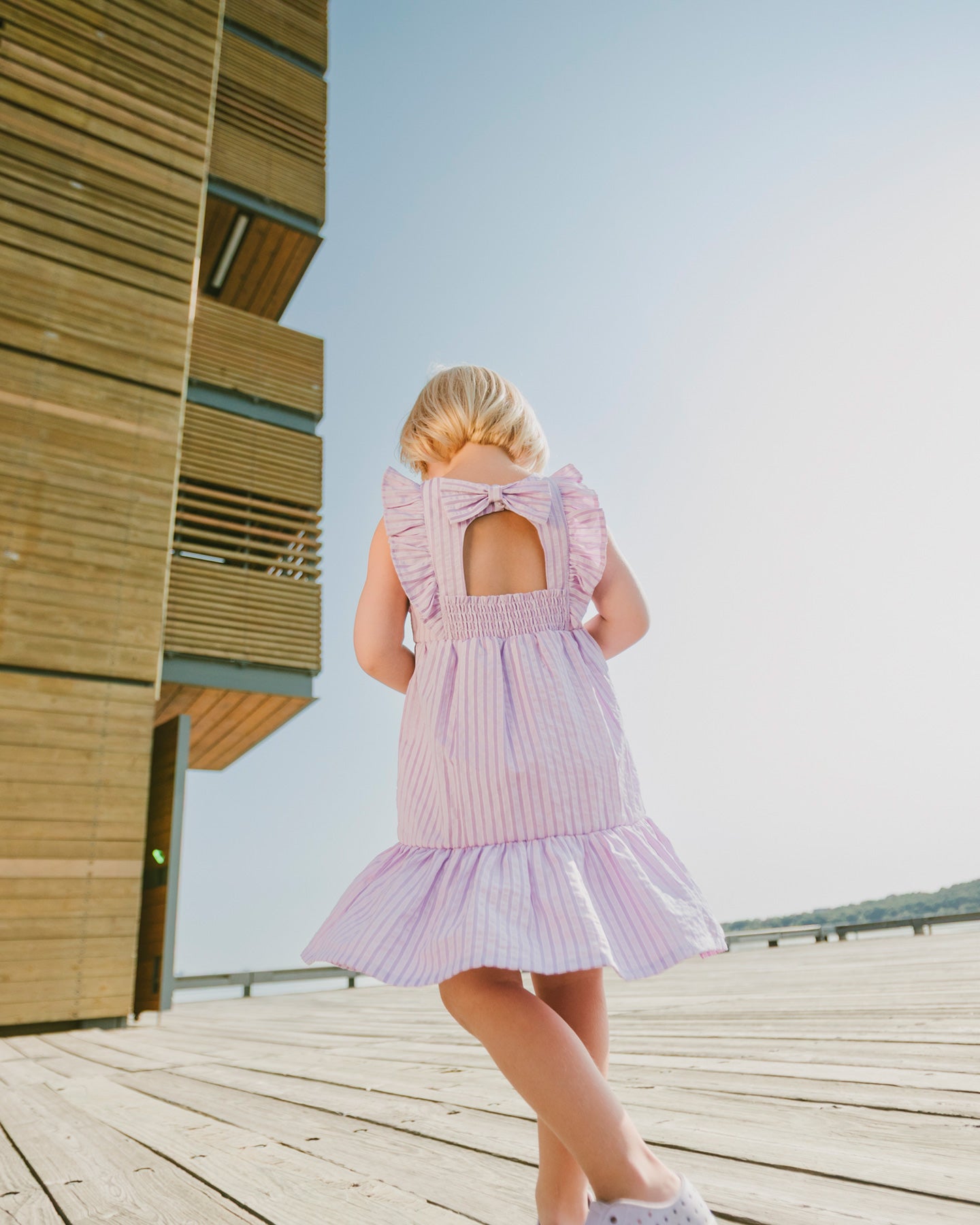 Robe à rayures - H30E86_3H108 - 2 à 8 ans