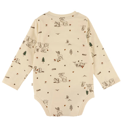 Ensemble cache-couche et salopette - Ma douce forêt - F2659-08 - Nouveau-né à 24 mois
