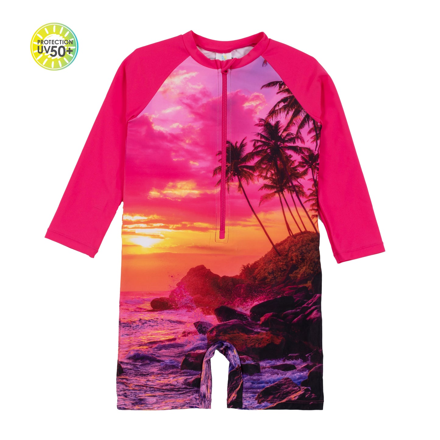 Maillot de bain 1 pièce à manches longues - S24S336 - 6 mois à 4 ans