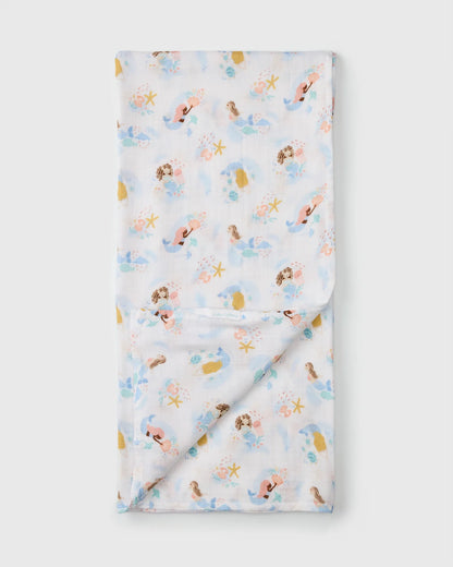 Couverture de mousseline de bambou - Sirène