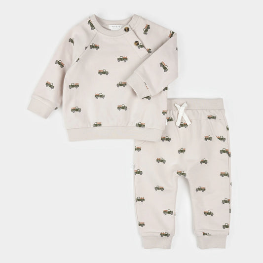Ensemble 2 pièces Chandail et pantalon - Camion de citrouilles - 3 à 24 mois