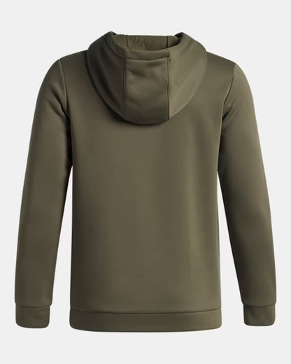 UA Boys' Armour Fleece Embossed Hoodie Kaki  - 7 à 14 ans