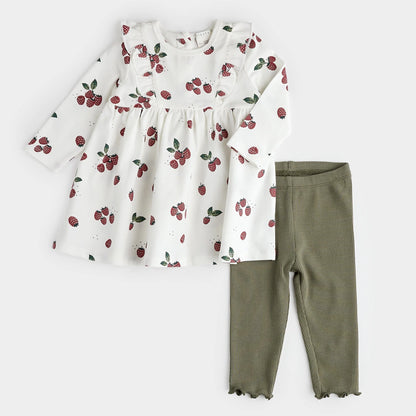 Ensemble Robe et legging « Framboises » - 3 à 24M