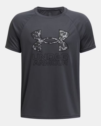T-shirt Boys' UA Tech™ Hybrid - Noir - 7 à 14 ans