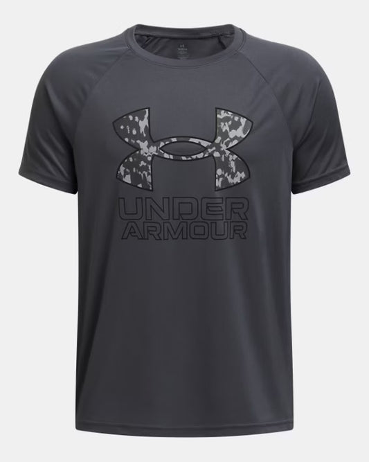 T-shirt Boys' UA Tech™ Hybrid - Noir - 7 à 14 ans
