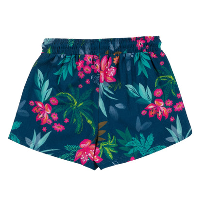 Culotte courte imprimée bleu - Jungle asiatique - S2402-08 - 2 à 10 ans