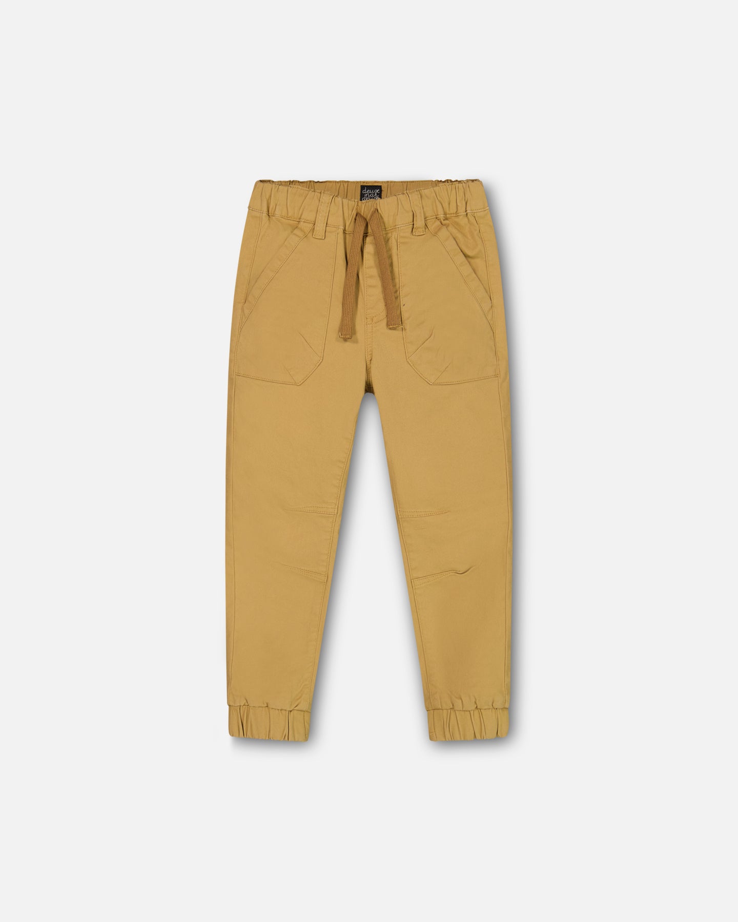 Jogger en twill extensible - Tan-  F30YB22-172 - 2 à 12 ans