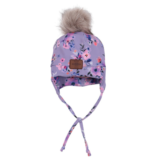 Tuque doublée en jersey avec oreilles F26TUJO500 - Lilas - 6 mois à 6 ans