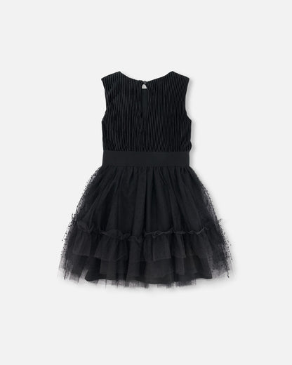 Robe sans manche avec jupe de tule - Sur mon 31 - G20O87-999 - 3 à 12 ans