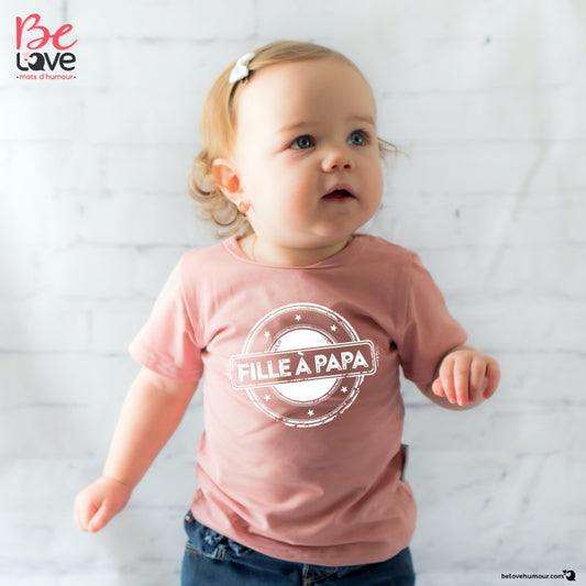 T-Shirt "Fille à papa"