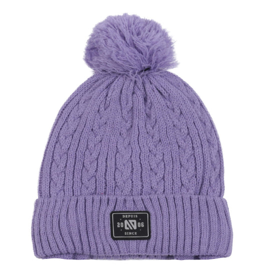 Tuque d’hiver en tricot F26TU258 - Lilas - 7 à 14 ans