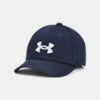 UA Blitzing Boys' Casquette ajustable - 1376708-411 - Marine/Blanc- Junior