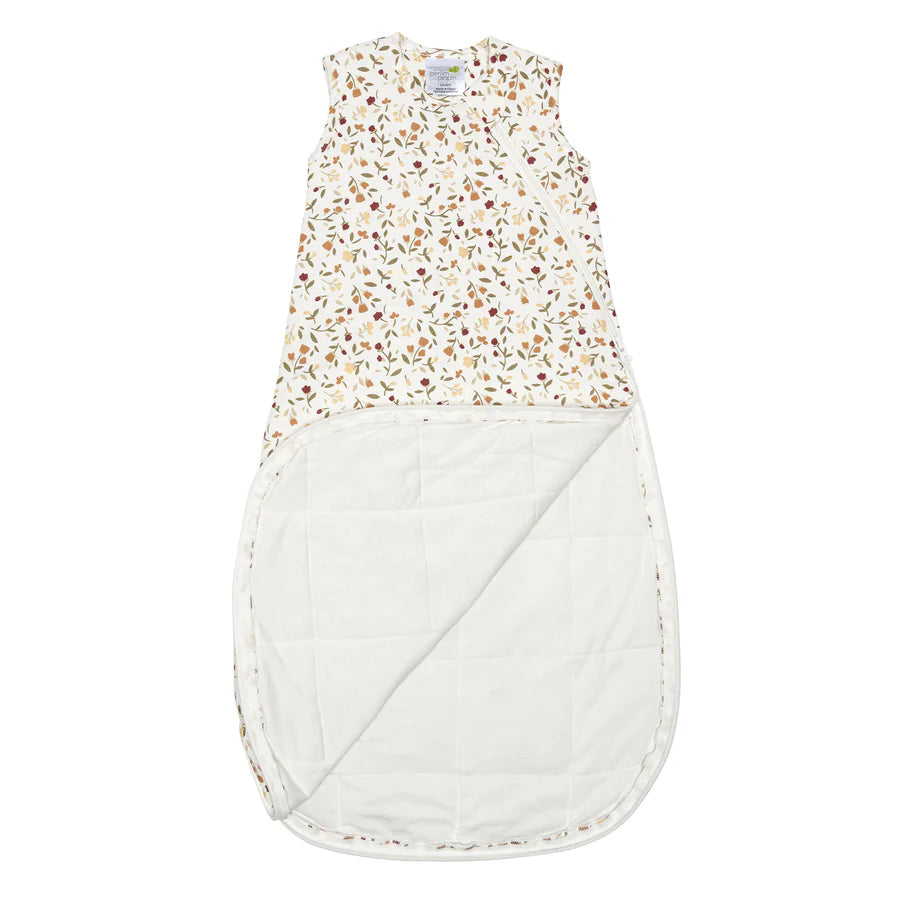 Sac de nuit matelassé en bambou - Floral (1.0 tog)