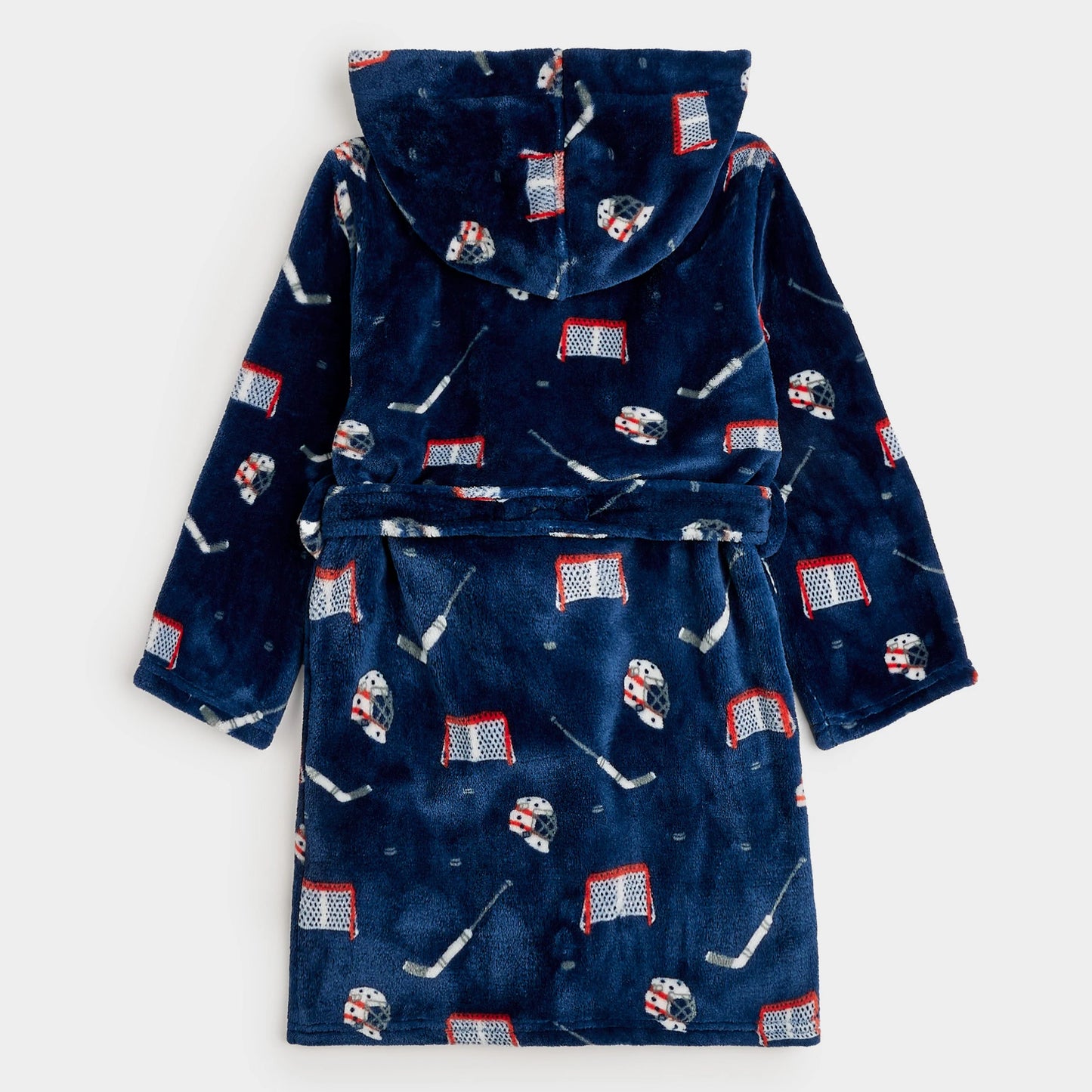 Robe de chambre en peluche à imprimé d'équipements de hockey - 2 à 12 ans