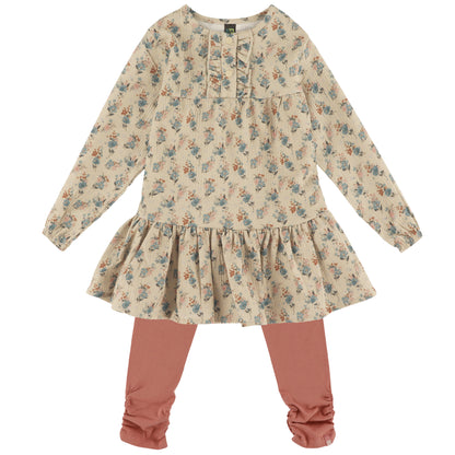 Ensemble tunique et legging - Charmante floraison - F2656-03 - 3 à 24 mois