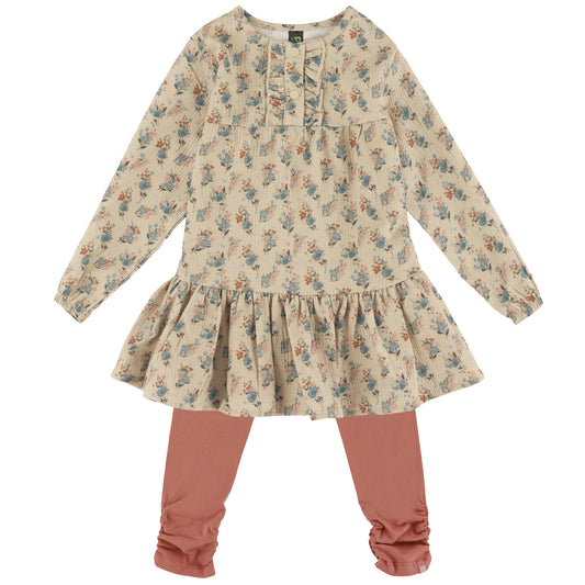 Ensemble tunique et legging - Charmante floraison - F2656-03 - 3 à 24 mois