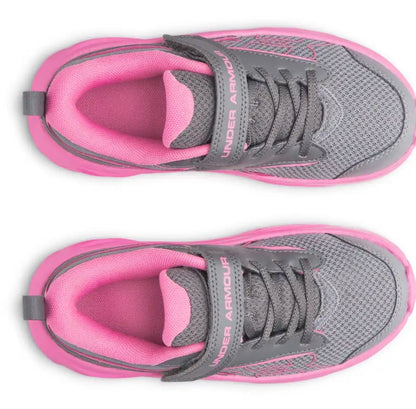 Chaussures de course UA Surge 5 6010437-024 - Gris/Rose - 11E à 3J