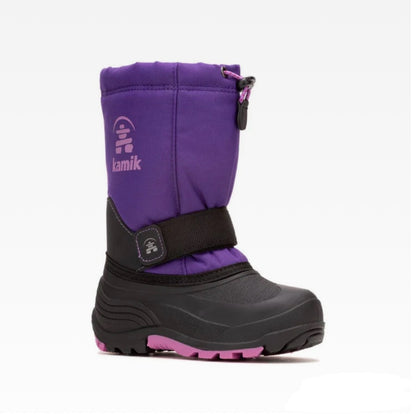 Bottes d'hiver ROCKET - Noir/Violet/Rose- 8E à 3J