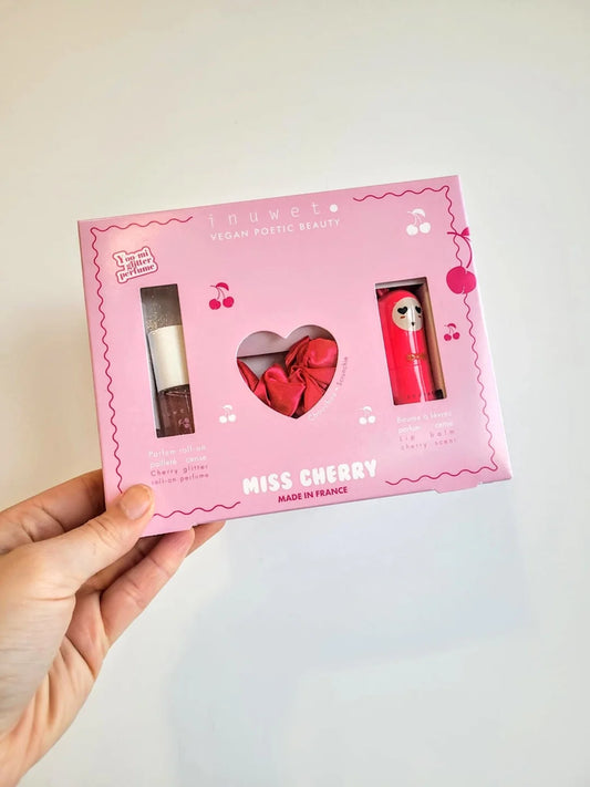 Coffret parfum et baume lèvres - Miss penoy - Cerise