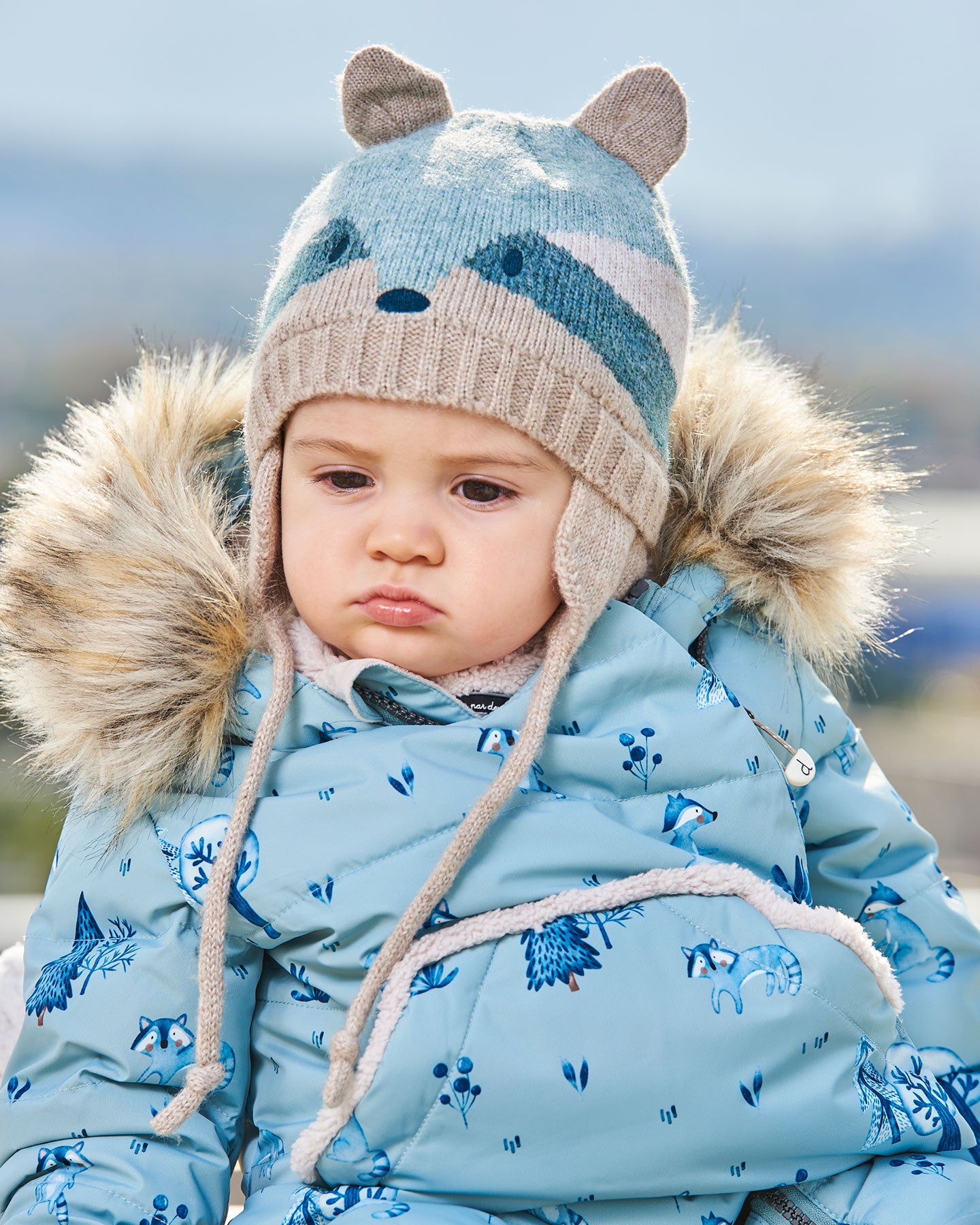 Tuque d’hiver en tricot avec oreille - Raton - G10ZB02-000 - 3 à 24 mois