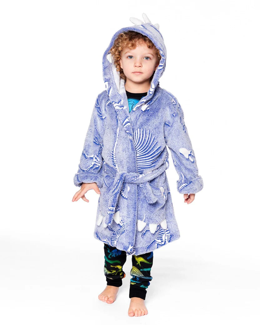 Peignoir En Peluche "Brille Dans Le Noir" - H20R92-000 - 2 à 12 ans
