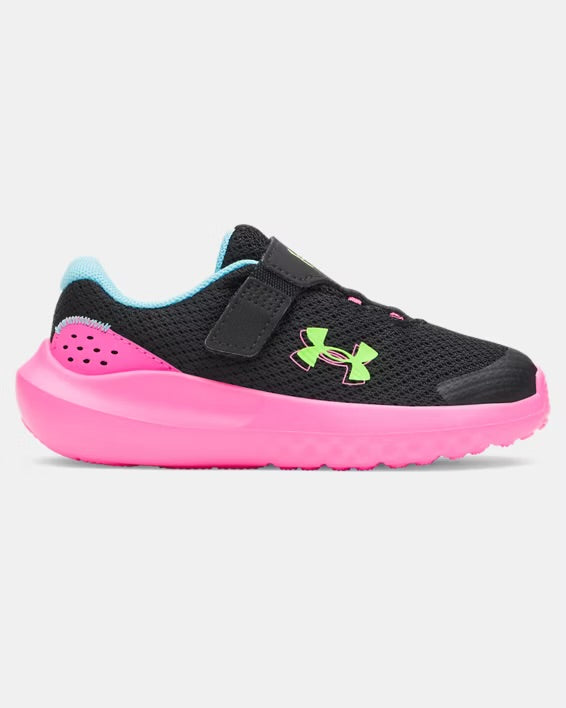 Chaussures de course UA Surge 4AC - 3027110-004 - Noir/Rose - 5E à 10E