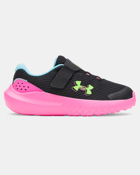 Chaussures de course UA Surge 4AC - 3027110-004 - Noir/Rose - 5E à 10E