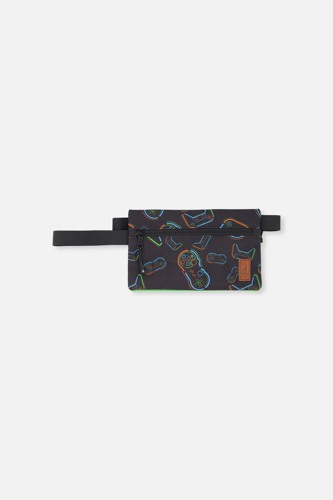 Trousse à crayon noir imprimé manettes - J20ZEC_2J090