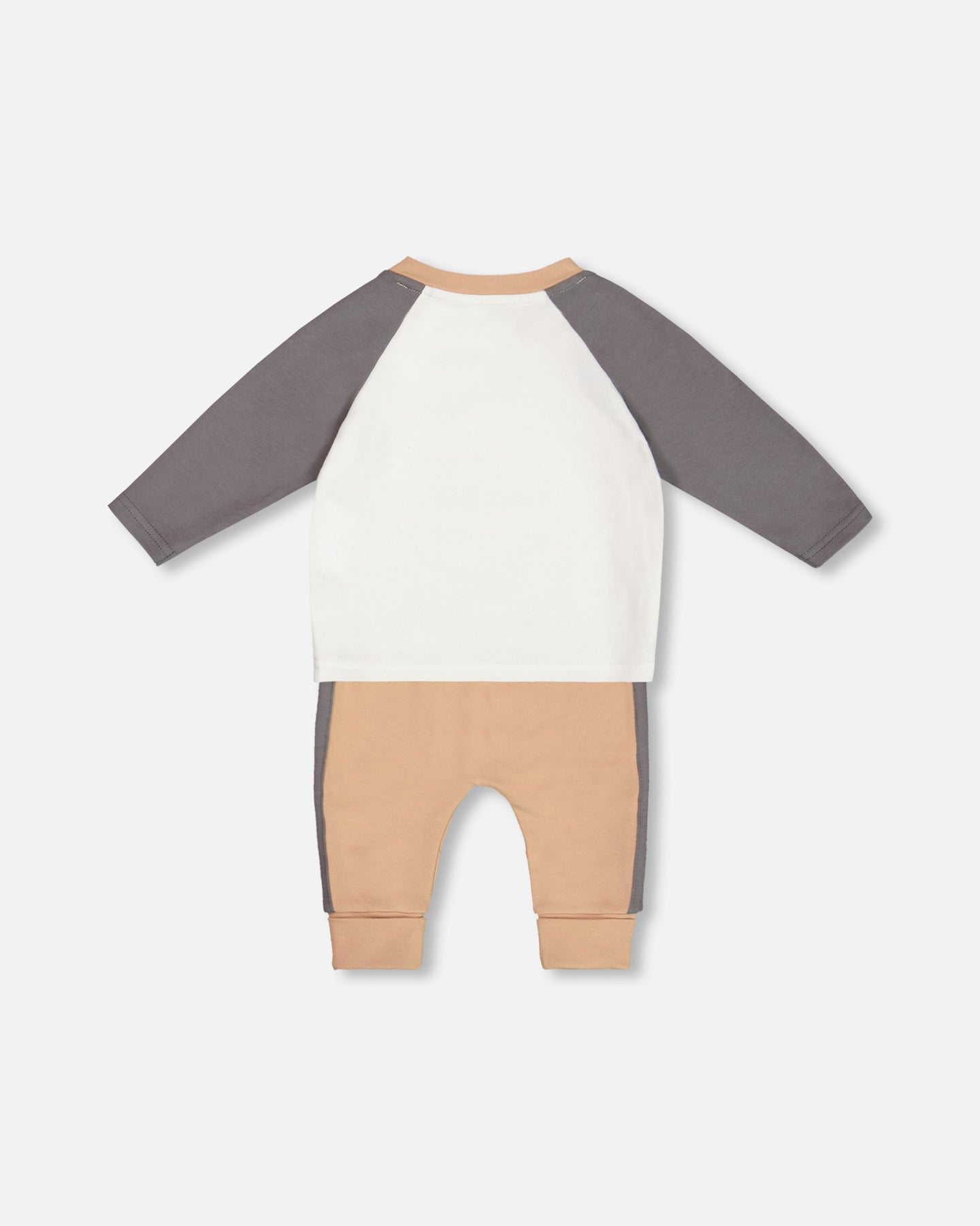 Ensemble chandail et pantalon en coton organique - Maman ours et bébé ours - G20C11-145 - 3 à 24 mois