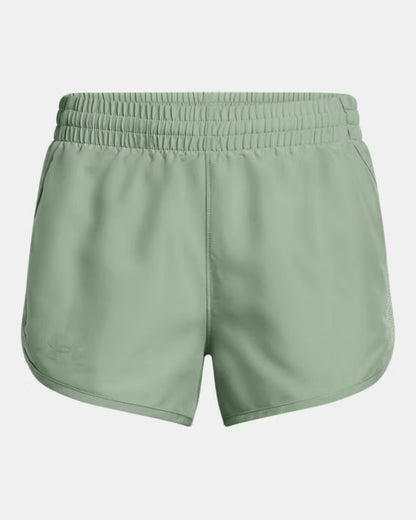 ShortUA Fly-By 3" Shorts filles - Vert - 6 à 14 ans