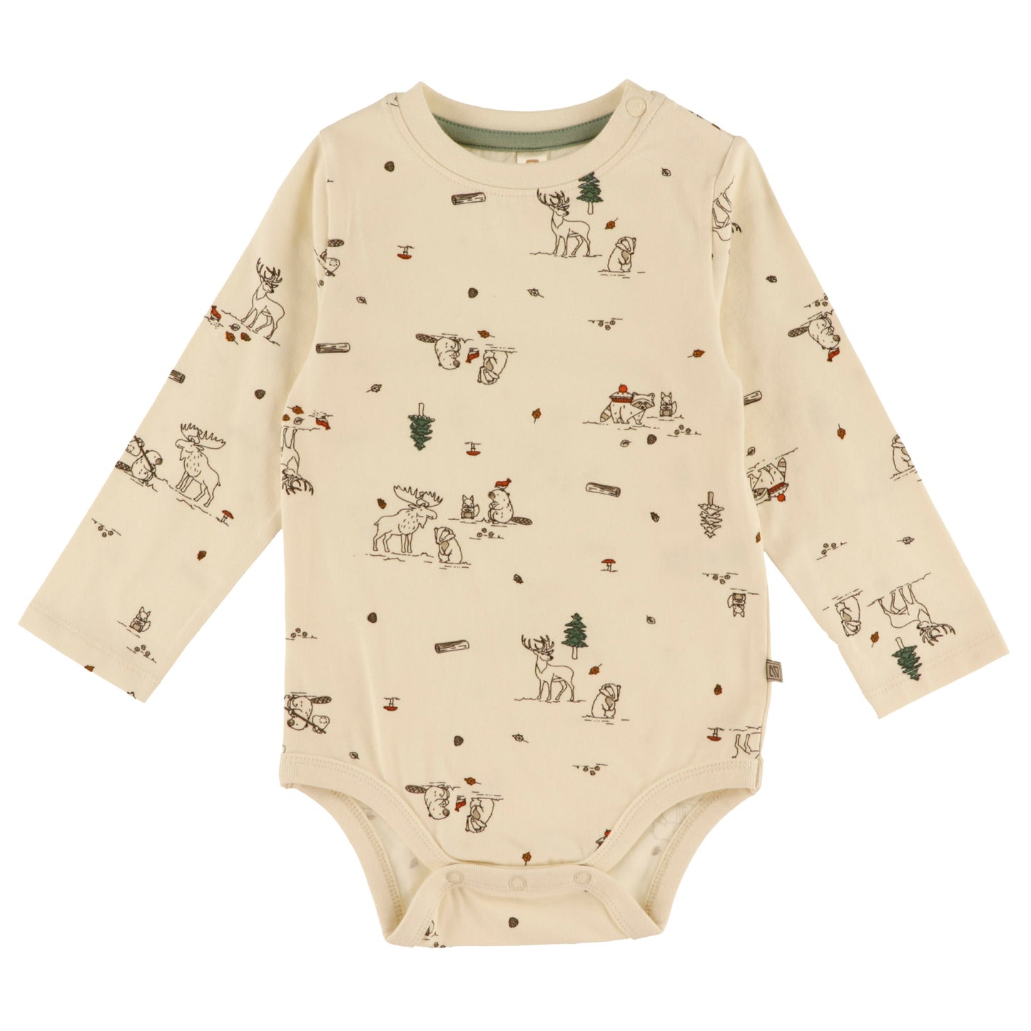 Ensemble cache-couche et salopette - Ma douce forêt - F2659-08 - Nouveau-né à 24 mois