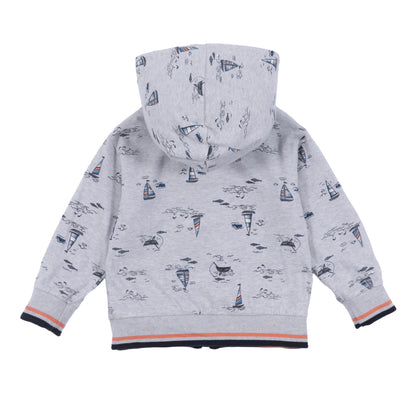 Veste à capuchon réversible - Club de l’océan- S2651-07 - 3 à 24 mois