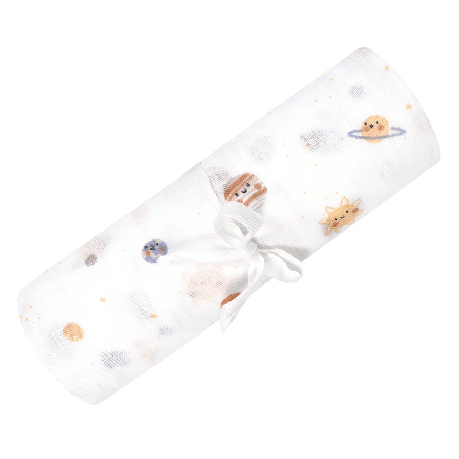 Couverture mousseline de coton - Cosmos