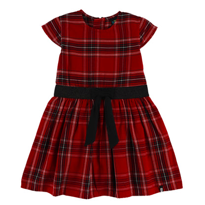 Robe à manches courtes - Le cœur des fêtes - F2630-05 - 2 à 10 ans