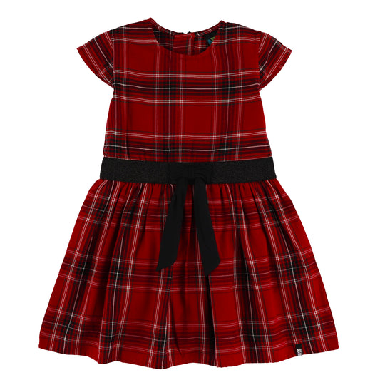 Robe à manches courtes - Le cœur des fêtes - F2630-05 - 2 à 10 ans